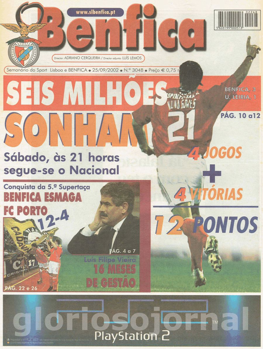 jornal o benfica 3048 2002-09-25